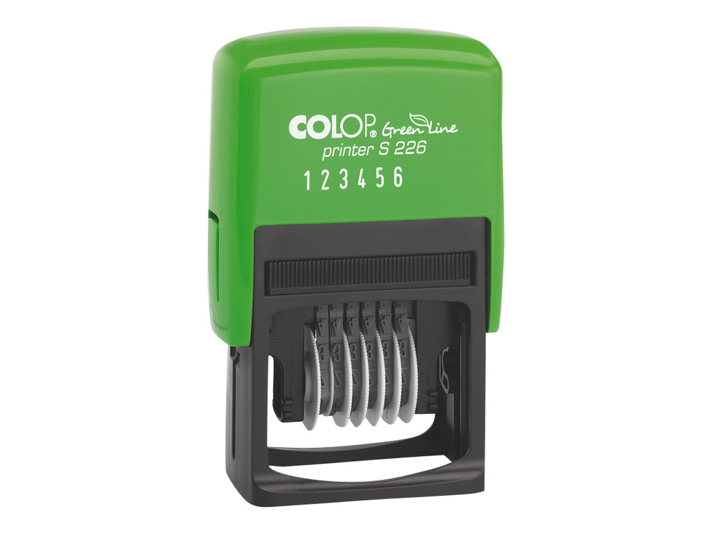 COLOP Ziffernstempel Green Line Printer S226 selbstfaerbend schwarz ohne Logo, 1 St. COLOP Ziffernstempel Green Line Printer S226 selbstfaerbend schwarz ohne Logo, 1 St.