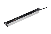 as-Schwabe 19 Zoll RACK 9-fach Steckdosenleiste fuer Serverschrank 2,0 m schwarz as-Schwabe 19 Zoll RACK 9-fach Steckdosenleiste fuer Serverschrank 2,0 m schwarz