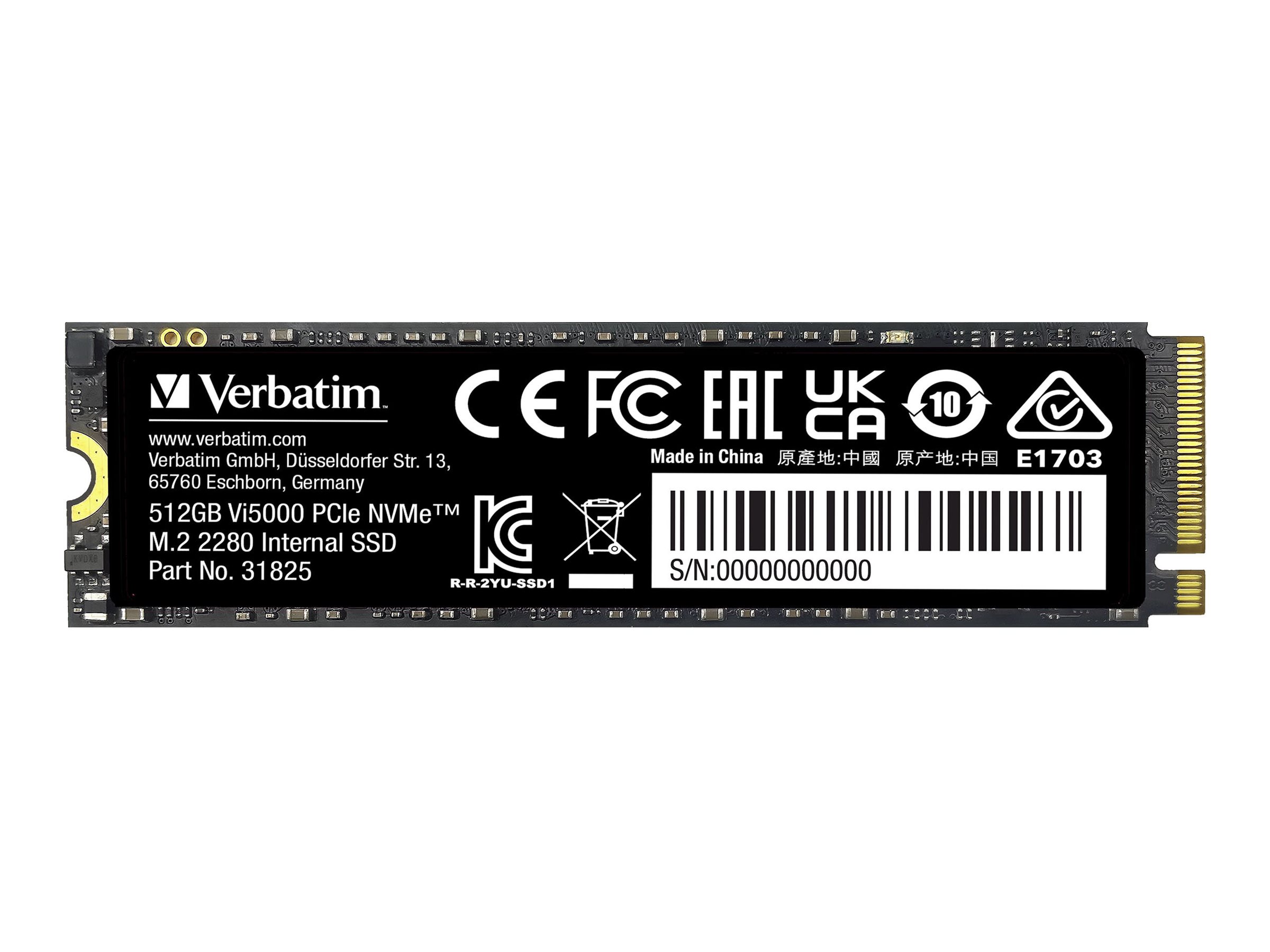 Verbatim M.2 SSD Vi5000 PCIe NVMe 512GB