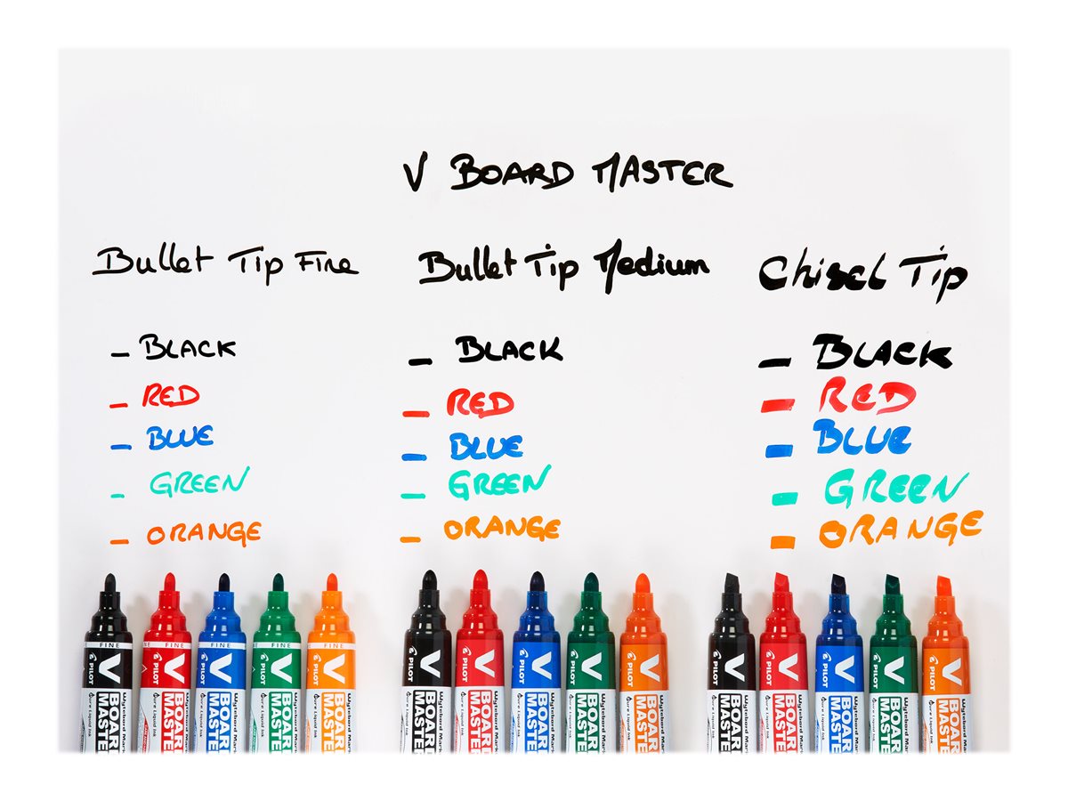 PILOT V-Board Master Whiteboard-Marker farbsortiert 2,0 - 5,0 mm, 5 St. PILOT V-Board Master Whiteboard-Marker farbsortiert 2,0 - 5,0 mm, 5 St.