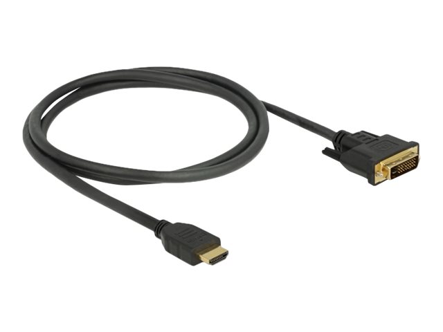 Delock Kabel DVI 24+1 Stecker > HDMI-A Stecker 1,0 m Delock Kabel DVI 24+1 Stecker > HDMI-A Stecker 1,0 m