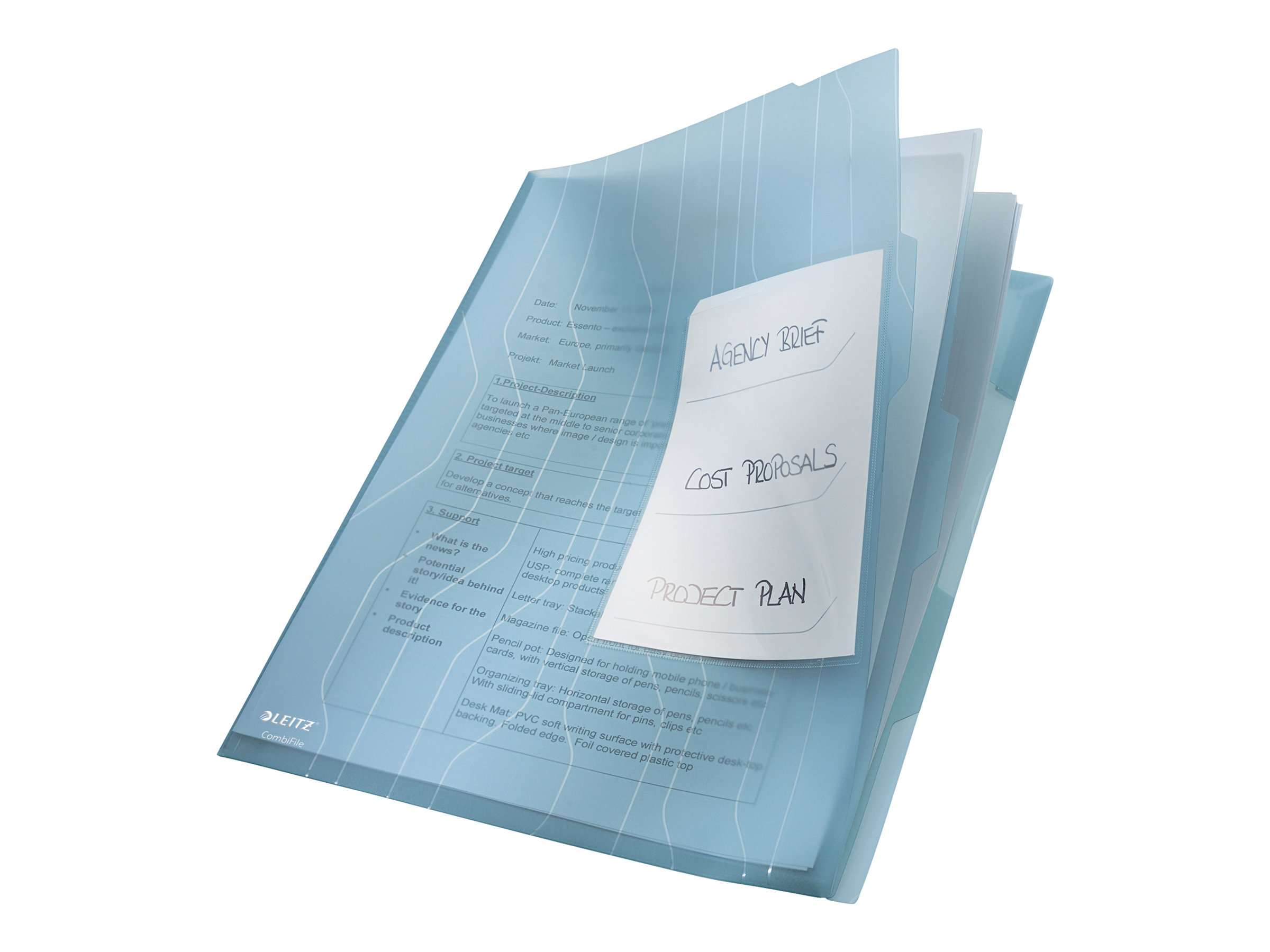 3 LEITZ Organisationshuellen CombiFile DIN A4 transparent genarbt 0,20 mm 3 LEITZ Organisationshuellen CombiFile DIN A4 transparent genarbt 0,20 mm
