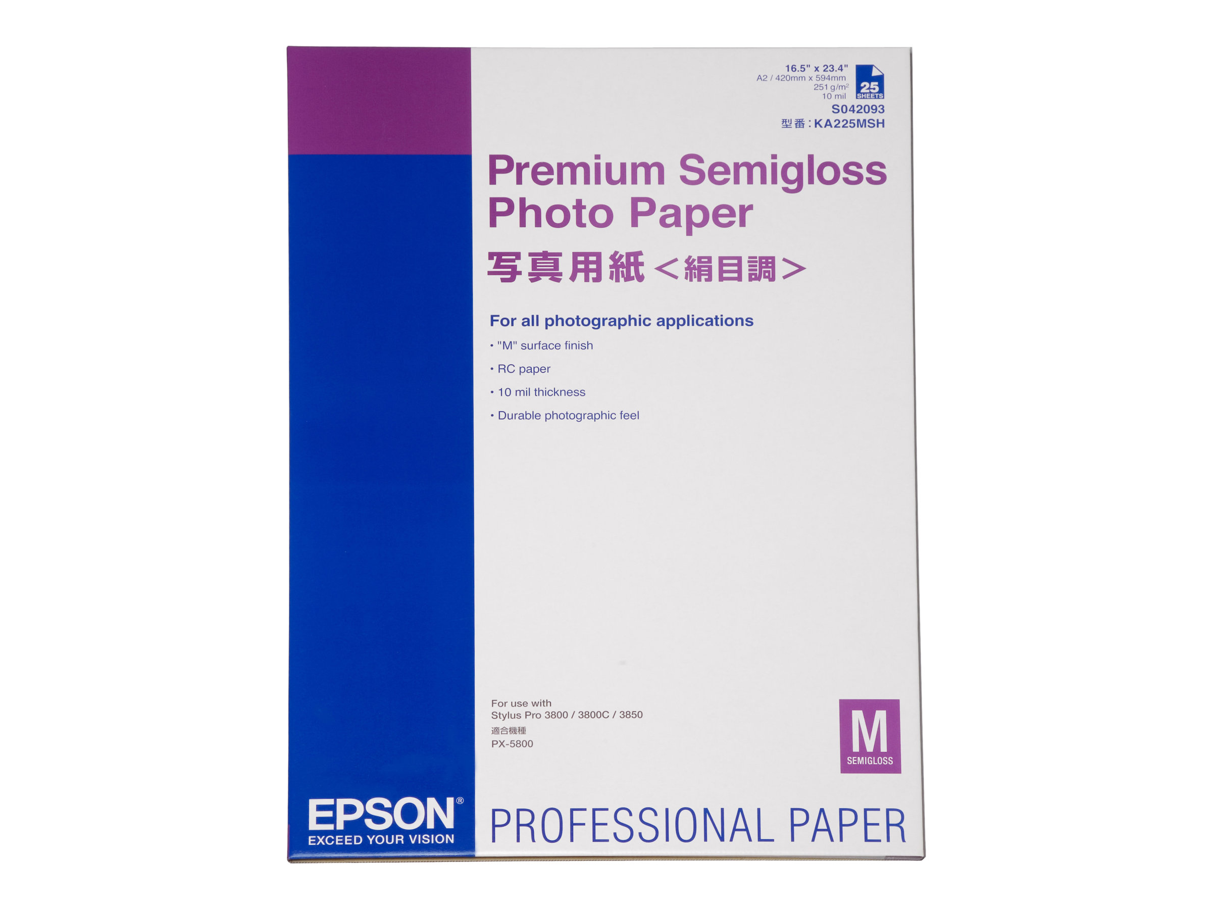 Epson Premium Semigloss Photo A 2, 25 Blatt, 251 g S 042093