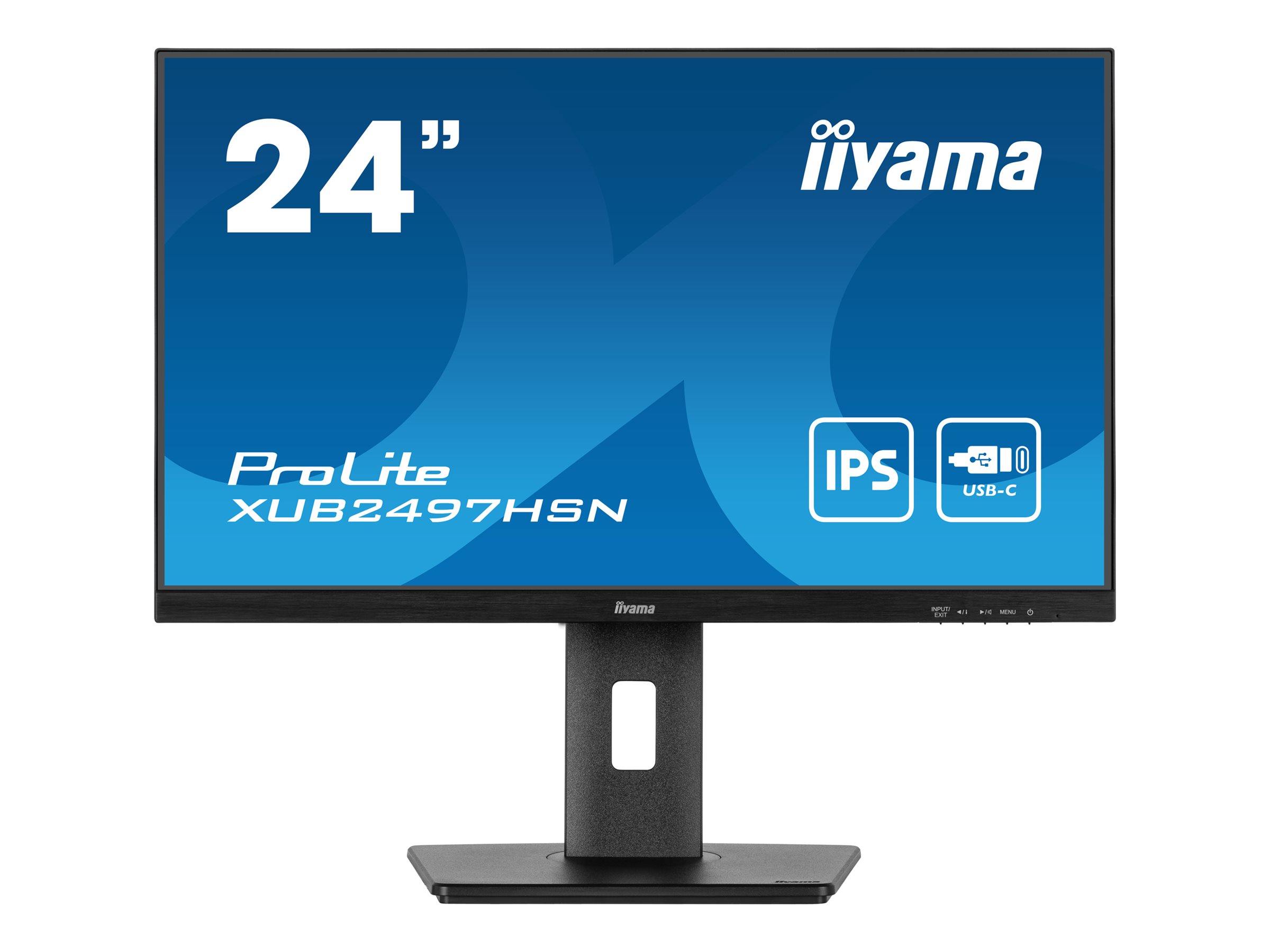 IIYAMA XUB2497HSN-B2 60,96cm 24Zoll IPS FHD 100Hz 300cd/m2 1ms HDMI DP DP Out 3xUSB 3.2 USB C 7.5W LAN Speakers 5 year guarantee