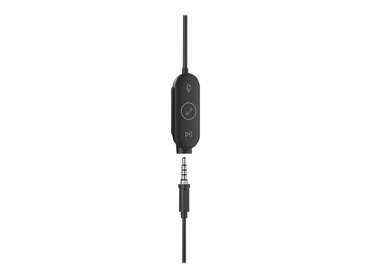 Logitech Zone Wired Earbuds USB-Headset schwarz, grau
