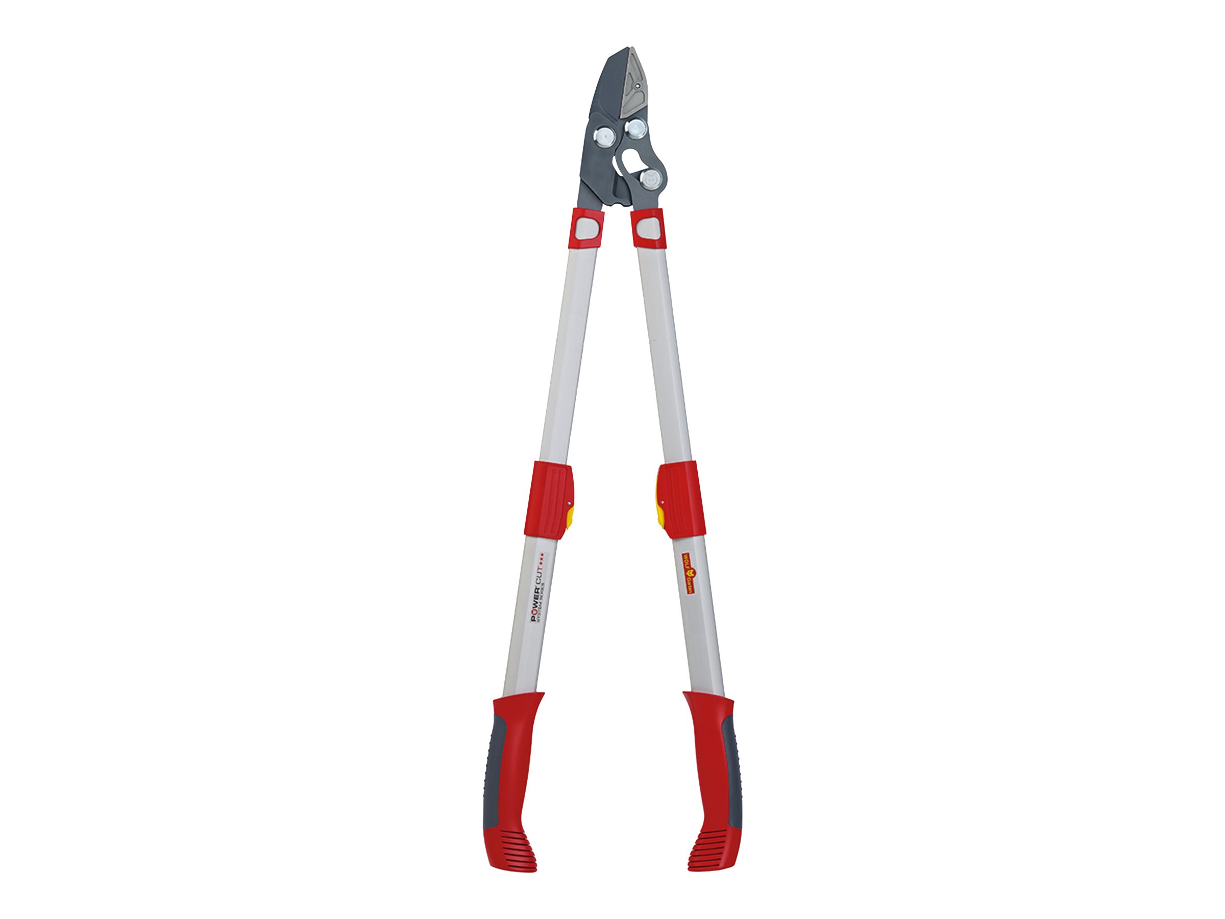 WOLFGarten AmbossAstschere Power Cut RS 900 T Premium Plus rotgrau, Teleskopstiele 65cm 90cm