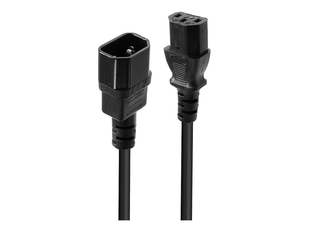 LINDY 0,5m IEC C14 an IEC C13 Netzkabel