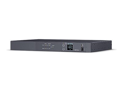 CYBERPOWER METERED ATS PDU PDU24005 230V/20A 1U 8x IEC-320 2x IEC C19 Outlets serieller Port PowerPanel Center Software