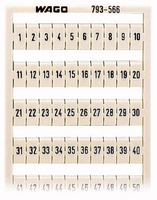 Wago WMB Beschriftungen 793-566 Aufdruck 1-50(2X)