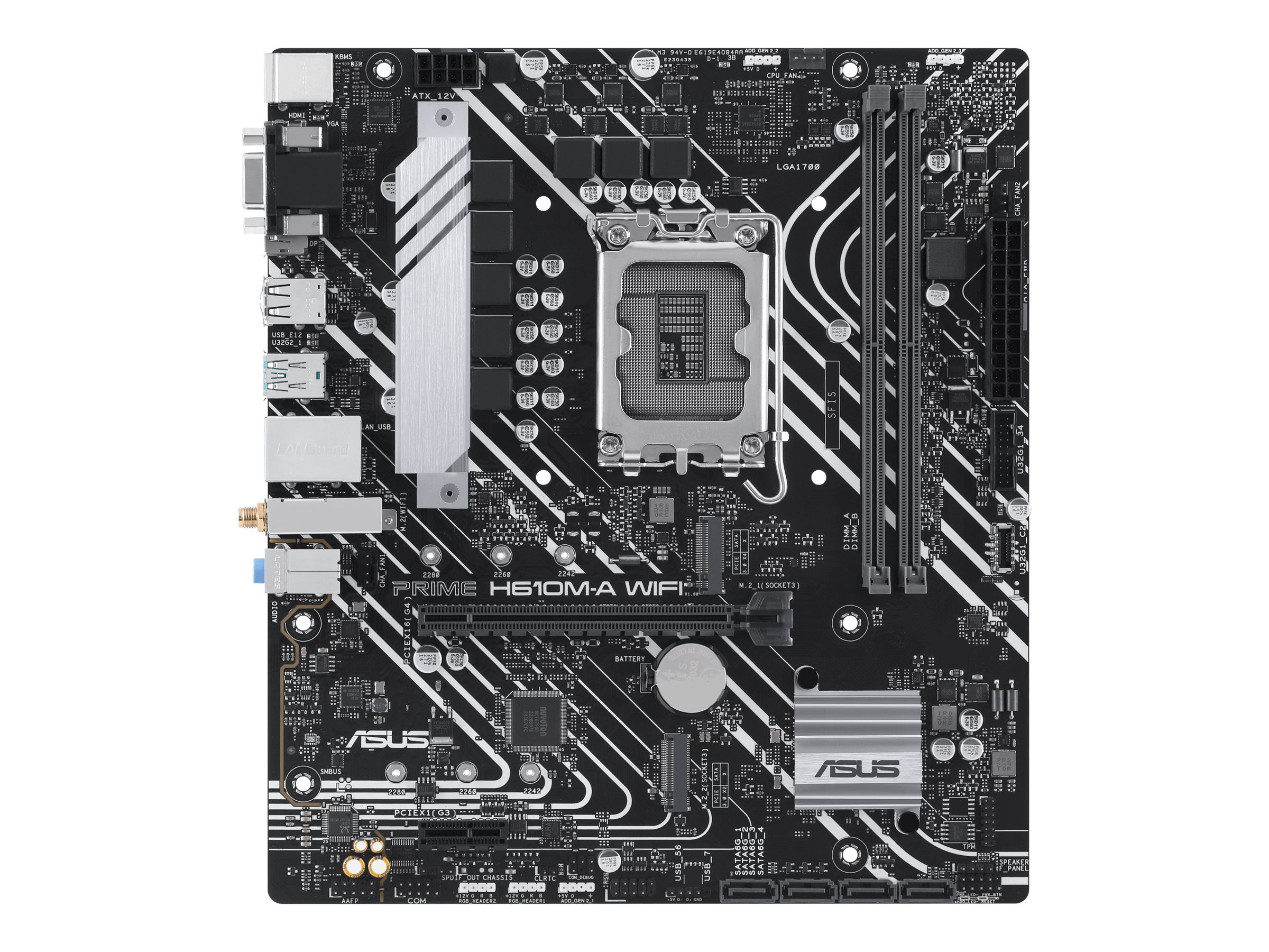 ASUS PRIME H610M-A WIFI LGA1700 microATX 2DDR5 1xHDMI 1xDP 1xD-Sub 4xSATA 2xM.2 ASUS PRIME H610M-A WIFI LGA1700 microATX 2DDR5 1xHDMI 1xDP 1xD-Sub 4xSATA 2xM.2