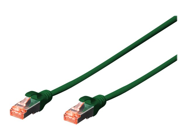 DIGITUS CAT 6 S/FTP Patchkabel, 10 StÃ¼ck, 2m, grÃ¼n