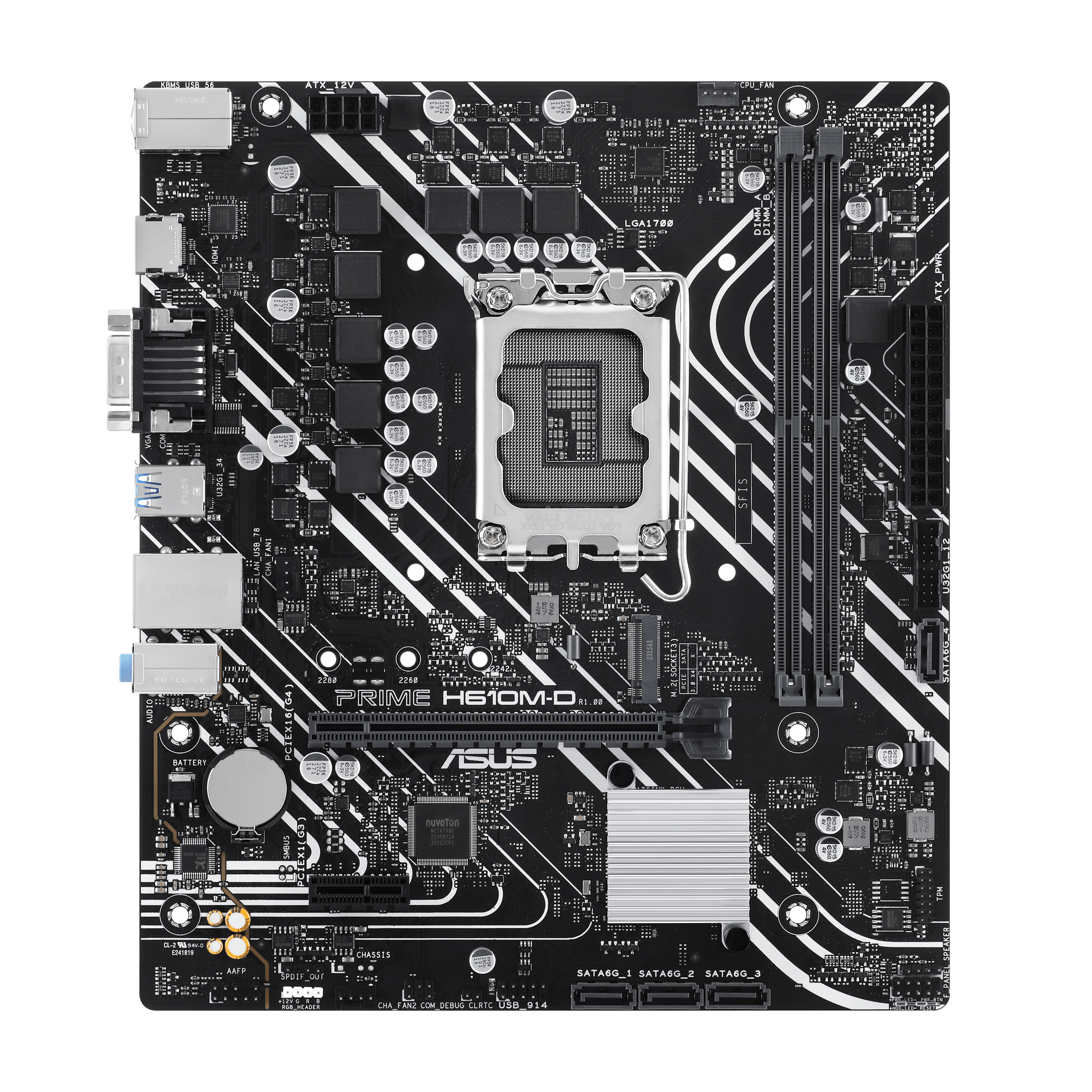 ASUS PRIME H610MD LGA 1700 2DDR5 microATX 4xSATA MB 1xHDMI 21 1xDSub 1xM2