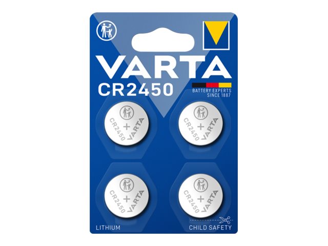4 VARTA Knopfzelle CR2450 3,0 V 4 VARTA Knopfzelle CR2450 3,0 V