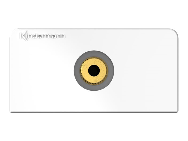 Kindermann Anschlussblende mit Kabelpeitsche Konnect Design Click Audio Klinke 3,5mm