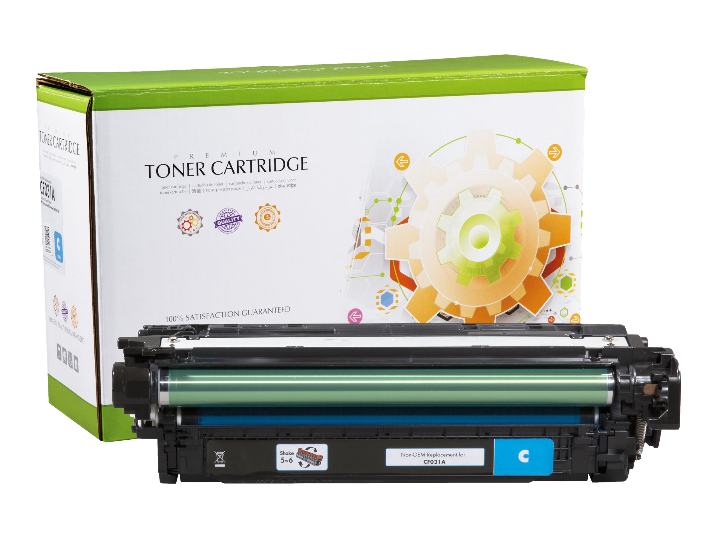 STATIC Toner cartridge compatible with HP CF031A cyan remanufactured 12.500 pages