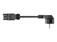 Bachmann Zuleitung 375.000 H05VV-F 3G1,5 1,5m schwarz GST18