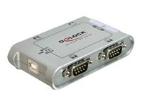 Delock USB 2.0 to 4 port serial HUB - Serieller Adapter