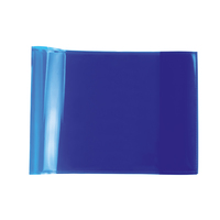 HERMA Heftumschlag PLUS quer transparent blau Kunststoff DIN A5 quer