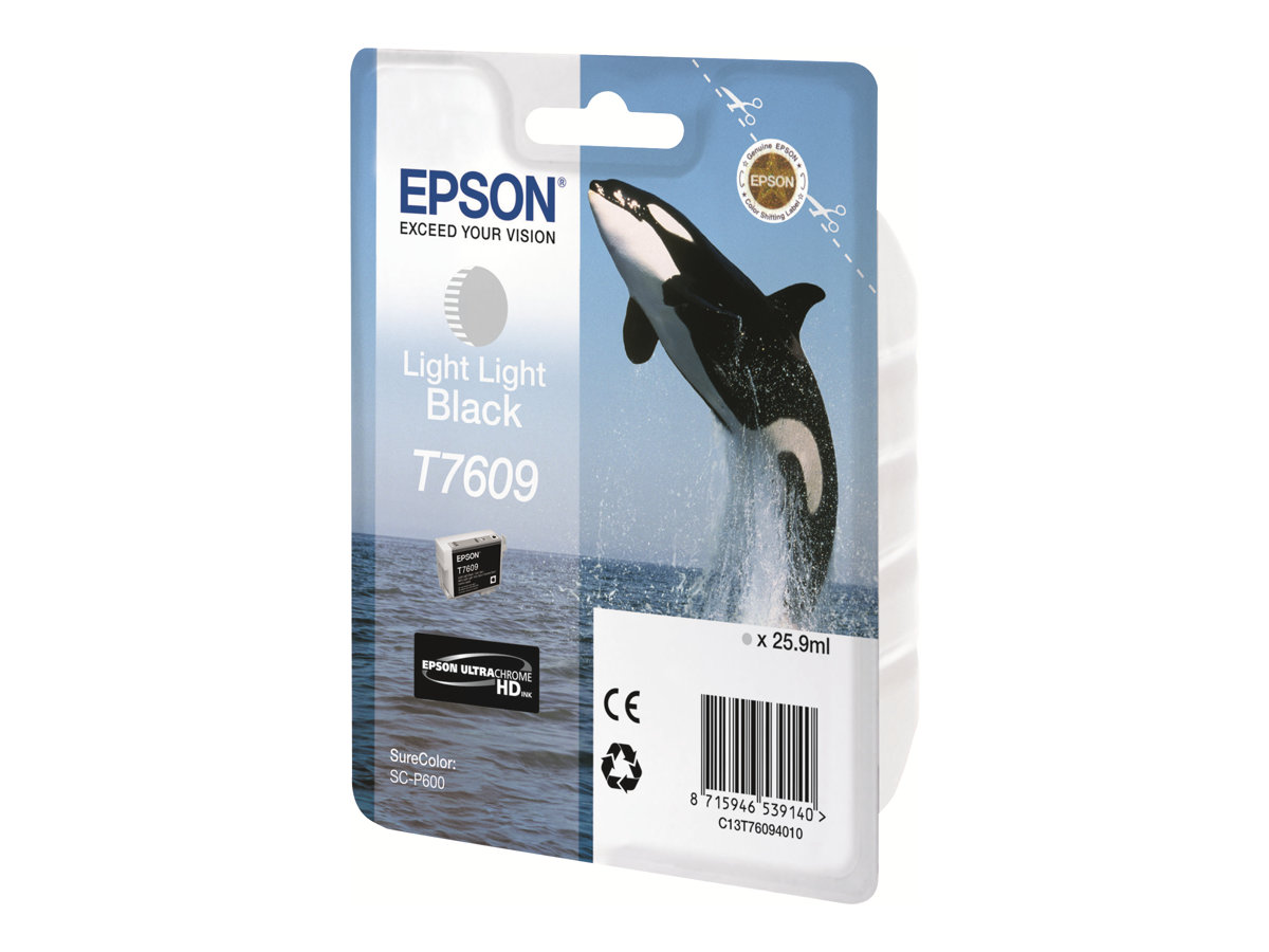 EPSON 5LB T7609 ink cartridge light light black high capacity 25 9ml 12.350 pages 1-pack EPSON 5LB T7609 ink cartridge light light black high capacity 25 9ml 12.350 pages 1-pack