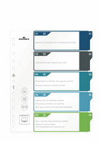 DURABLE Ordnerregister ueberbreite 1-5 farbig 5-teilig, 1 Satz