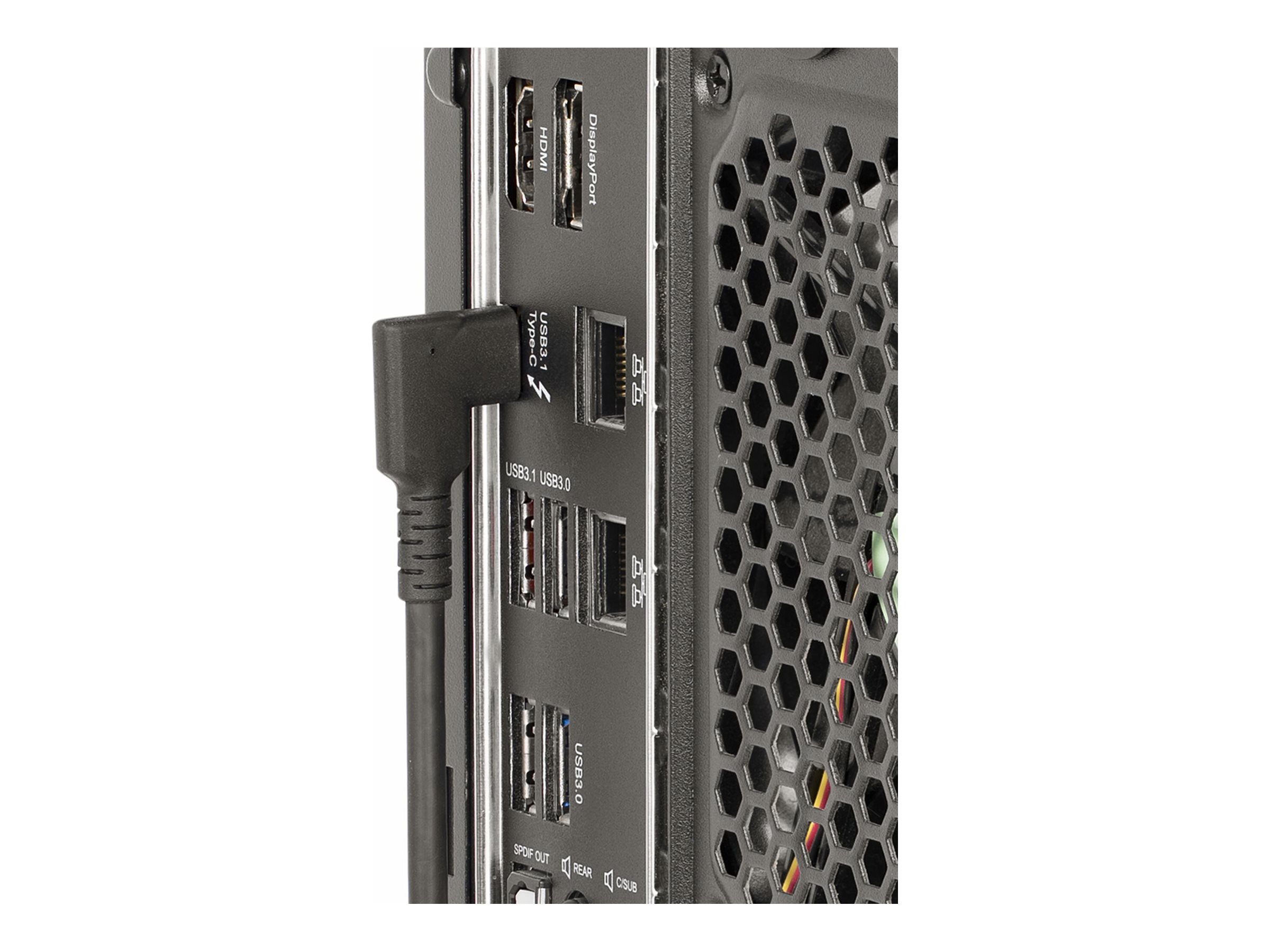 STARTECHCOM 1m USBC Kabel Gewinkelt 10Gbits USB C auf USB C DatenkabelMonitorDocking Station Kabel 4K 100W 90 Grad Winkelstecke