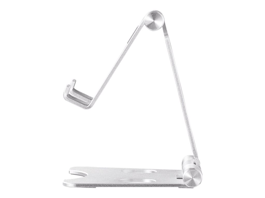 NEOMOUNTS SmartPhone Handy Halter Telefonständer DeskStand bis 12cm 5Zoll klappbar kompakt silber