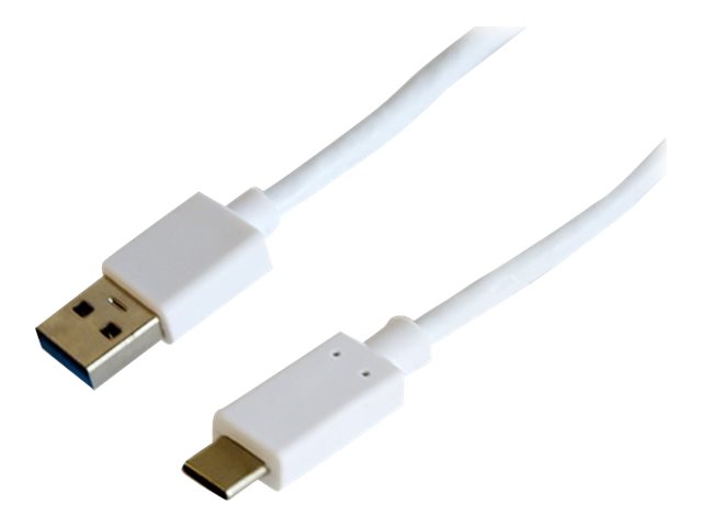 Helos USB-Kabel USB-C zu USB-A 1 m weiß