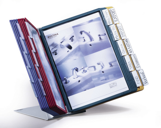 DURABLE Sichttafelsystem VARIO 569900 DIN A4 farbsortiert mit 20 St. Sichttafeln