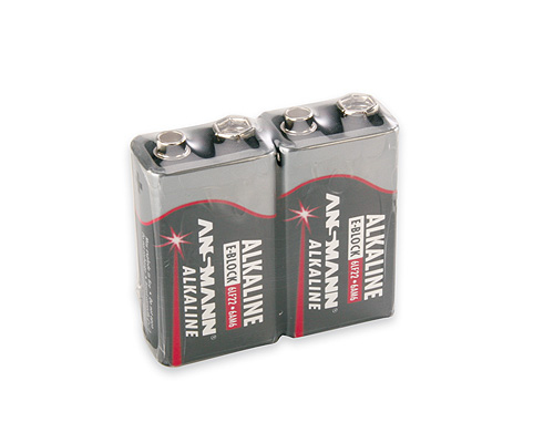 2 ANSMANN Batterien Red Alkaline E-Block 9,0 V