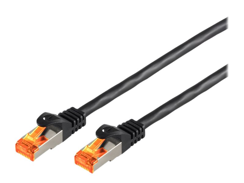 helos Outdoor Patchkabel S/FTP Cat 6a schwarz 60,0m