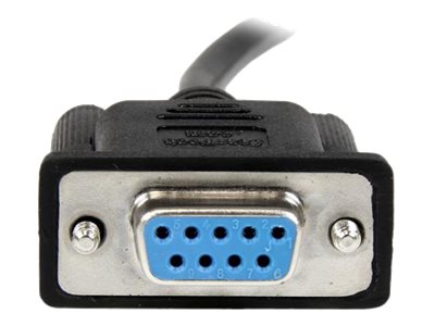 STARTECH.COM 2m Black DB9 RS232 Serial Null Modem Cable F/F