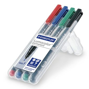 STAEDTLER Lumocolor Folienstifte-Set farbsortiert permanent 4 St. STAEDTLER Lumocolor Folienstifte-Set farbsortiert permanent 4 St.