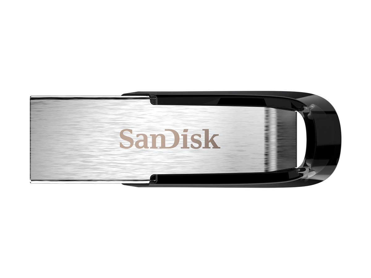 SanDisk USB-Stick Ultra Flair silber, schwarz 64 GB