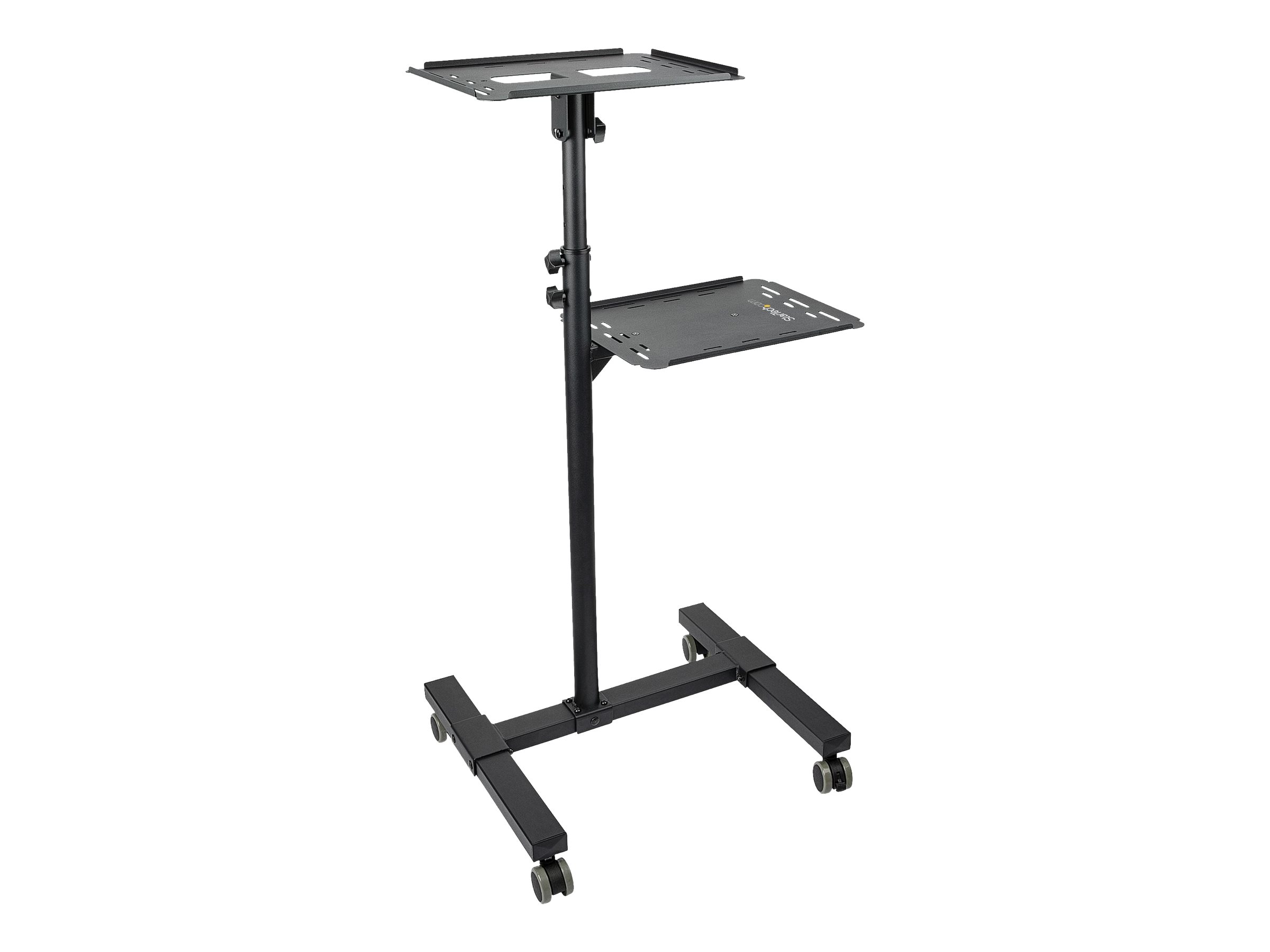 STARTECH.COM Mobile Projektor und Laptopstaender - 2 Regale fuer jeweils 10 kg - hoehenverstellbar mit feststellbaren Raedern