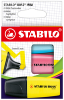 STABILO BOSS MINI Textmarker farbsortiert, 3 St. STABILO BOSS MINI Textmarker farbsortiert, 3 St.