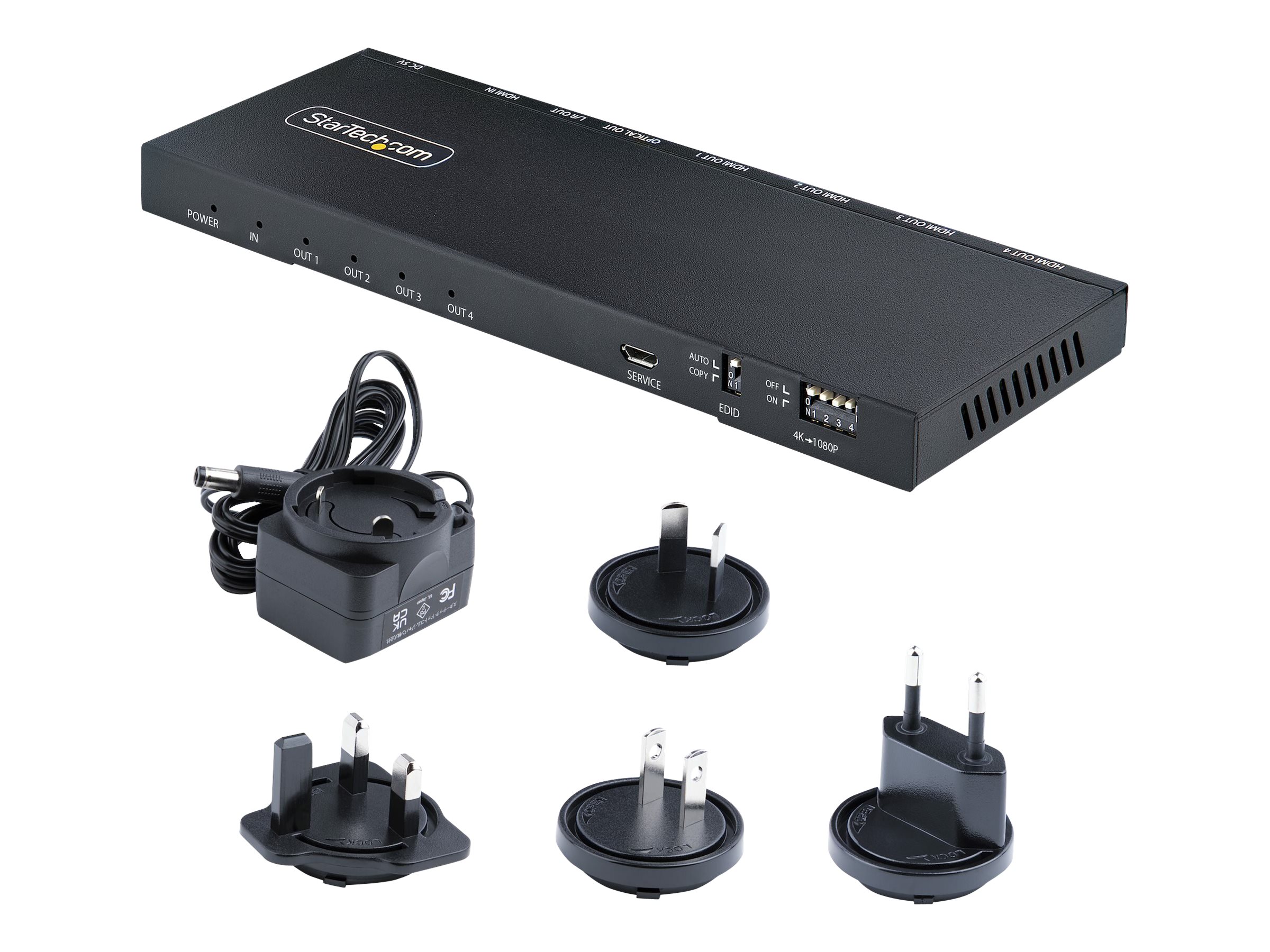 Adap StarTech 4-Port HDMI Splitter 4K