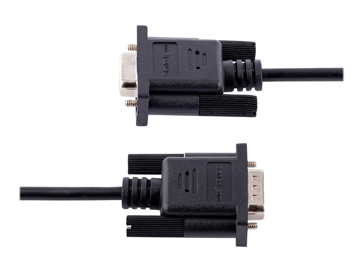 STARTECH.COM 3m RS232 Serial Null Modem Cable Crossover Serial Cable w Al-Mylar Shielding DB9 Serial COM Port Cable Female to Male STARTECH.COM 3m RS232 Serial Null Modem Cable Crossover Serial Cable w Al-Mylar Shielding DB9 Serial COM Port Cable Female to Male