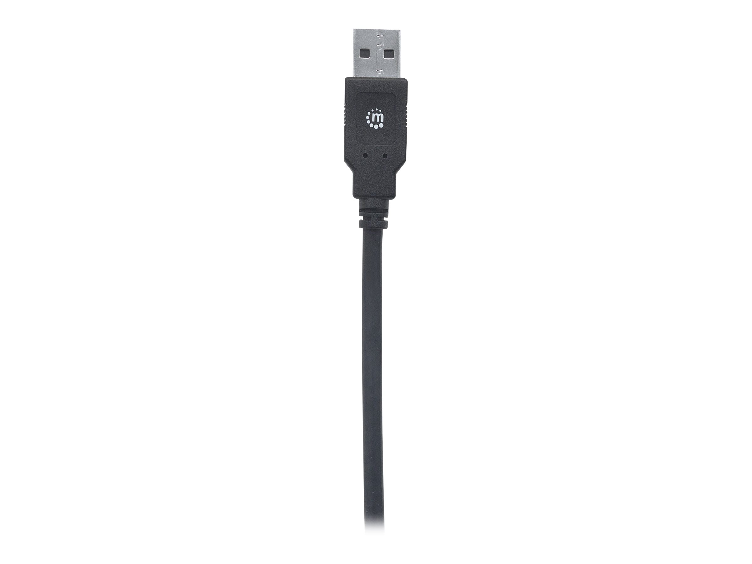 MANHATTAN USB 3.1 Typ C Gen1-Kabel 2m Typ C-Stecker auf Typ A-Stecker 5 Gbit/s schwarz