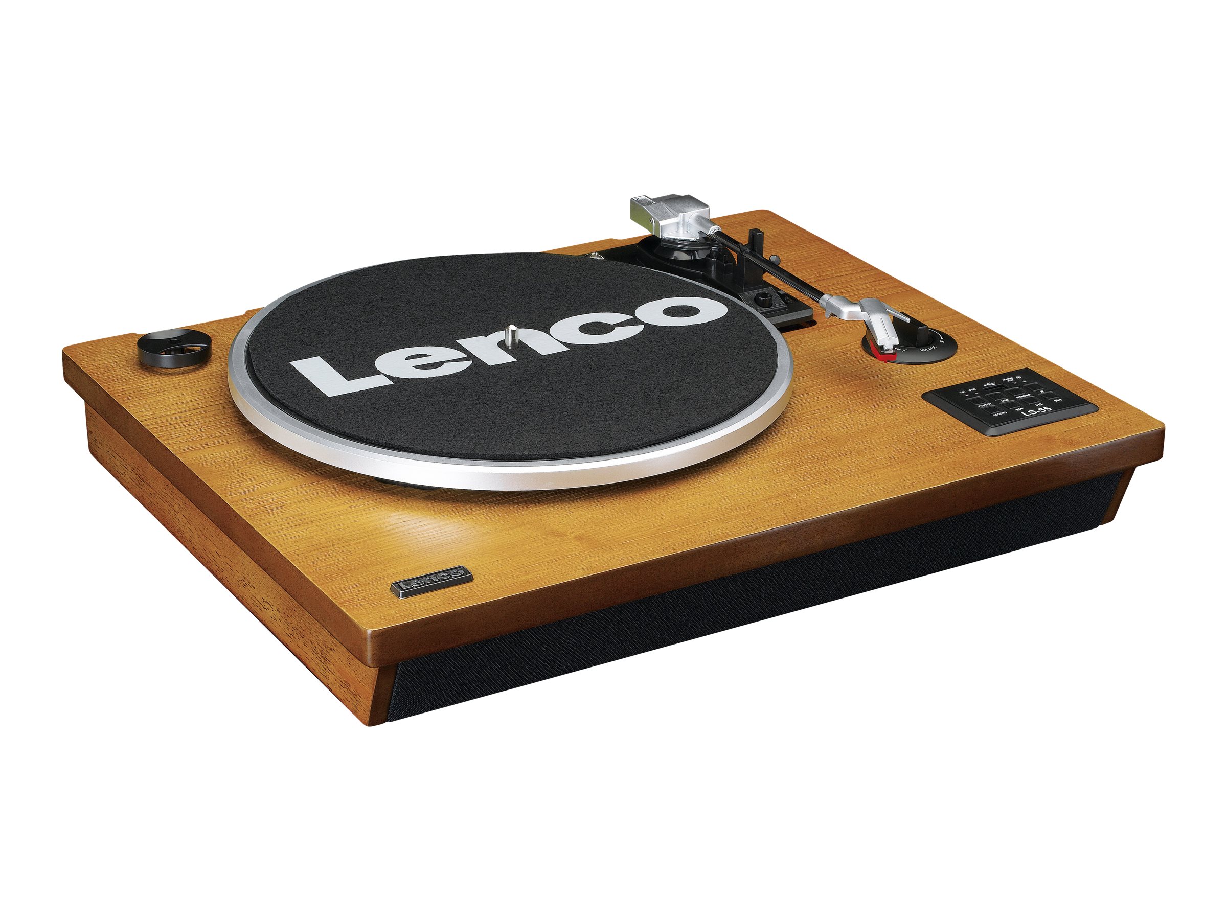 LENCO LS55WA Plattenspieler BT USB MP3 Lautsprecher, Holz
