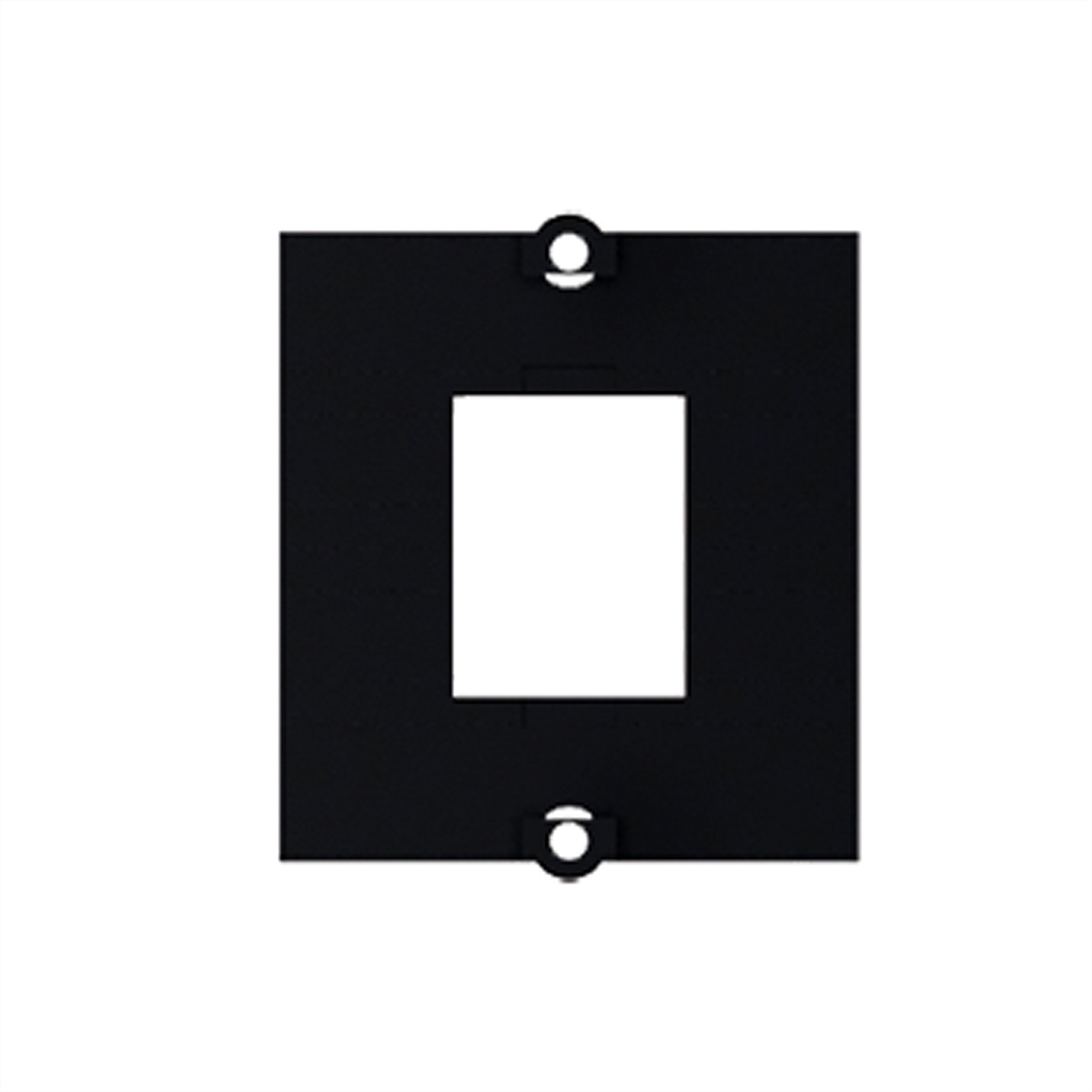 BACHMANN Custom Modul Rahmen 1x Keystone mit Metallhalterung schwarz