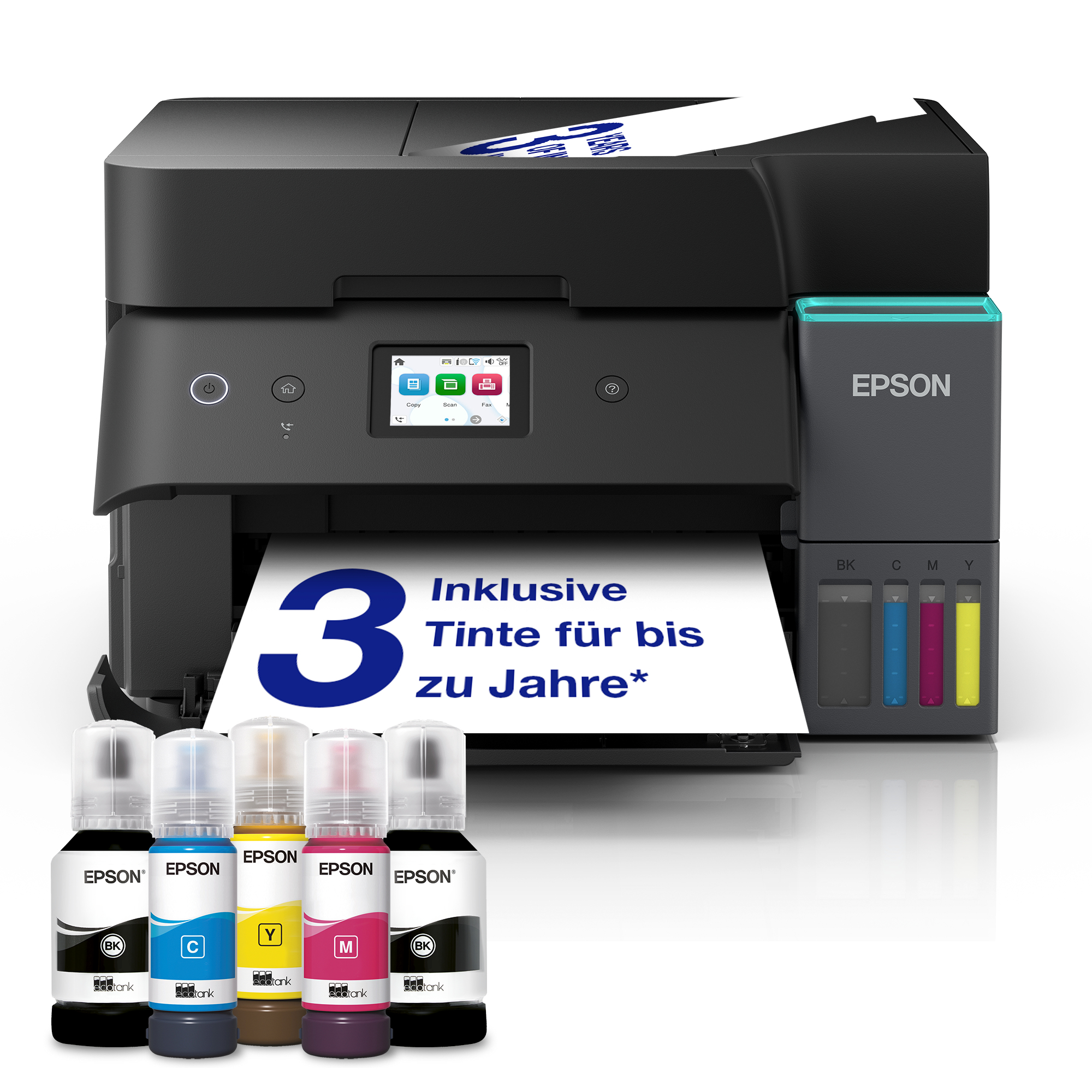 EPSON EcoTank ET4950 4 in 1 TintenstrahlMultifunktionsdrucker schwarz