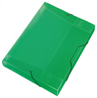 VELOFLEX Heftbox Crystal 3,0 cm transparent gruen VELOFLEX Heftbox Crystal 3,0 cm transparent gruen