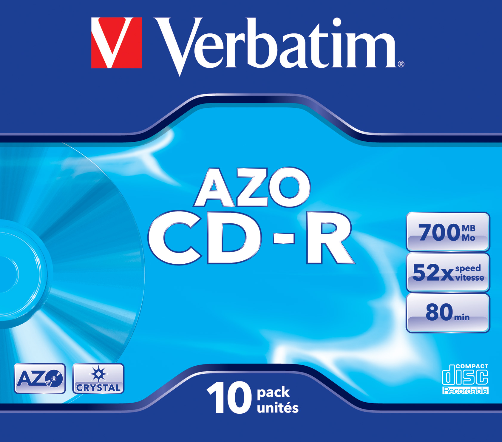 VERBATIM CDR80 700MB 52x (10) JC