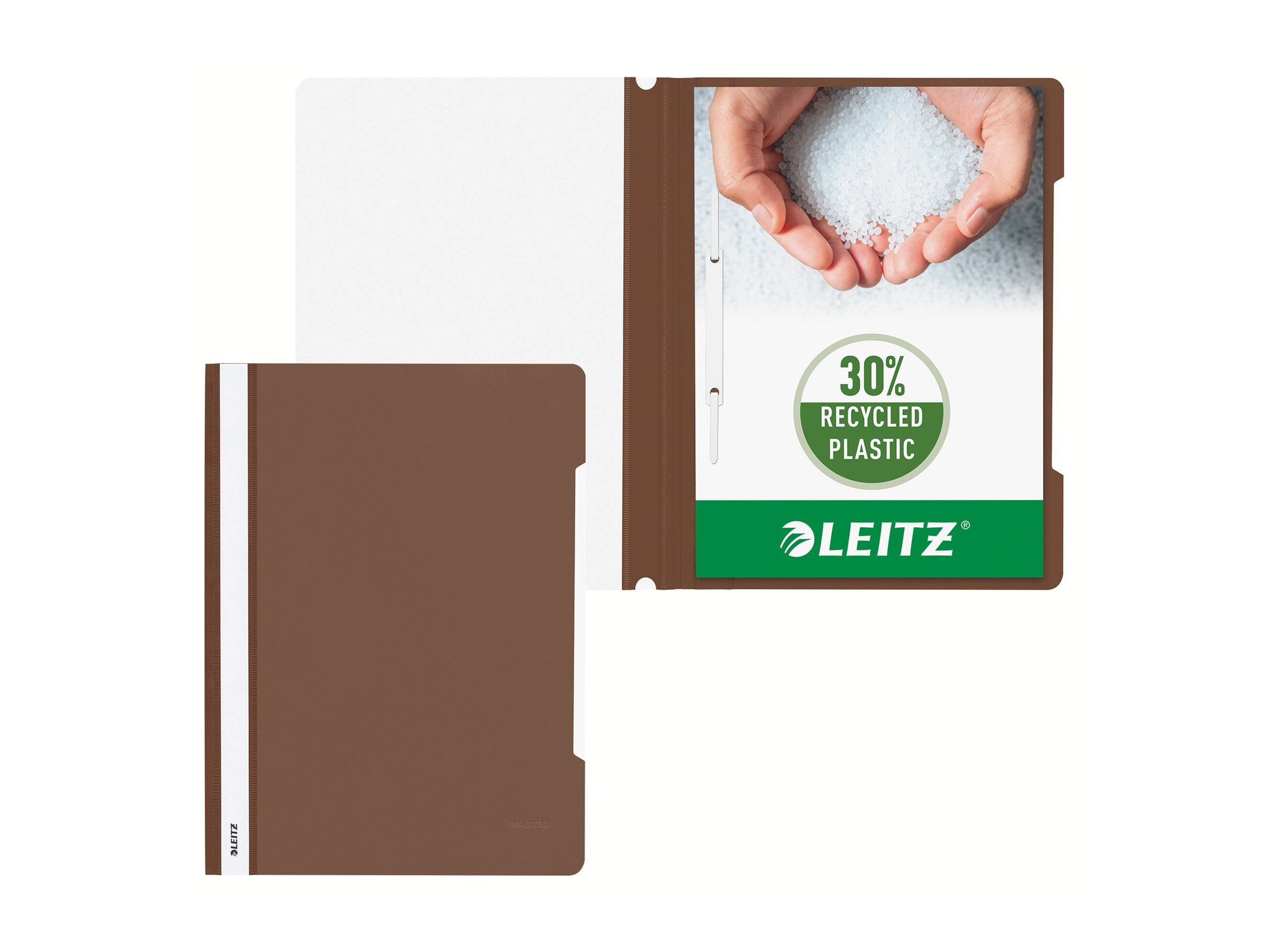 LEITZ Schnellhefter 4191 Kunststoff braun DIN A4