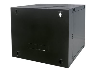 INTELLINET 48,3 cm Wandverteiler 9 HE 600mm tief 19 Zoll mit Schwenkrahmen HxBxT 460x 540x 600 unmontiert schwarz