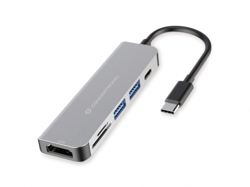 CONCEPTRONIC Dock USBCHDMI2xUSBA3060WPD 15cm gr
