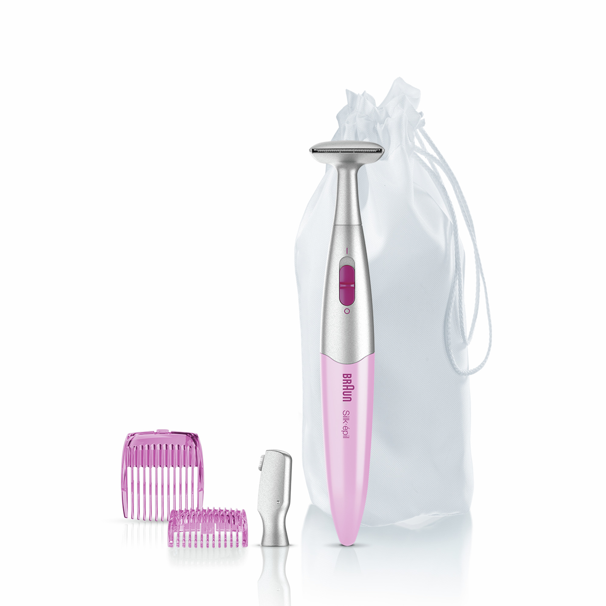 Braun FG 1100 Silképil Bikini und Augenbrauentrimmer Pink
