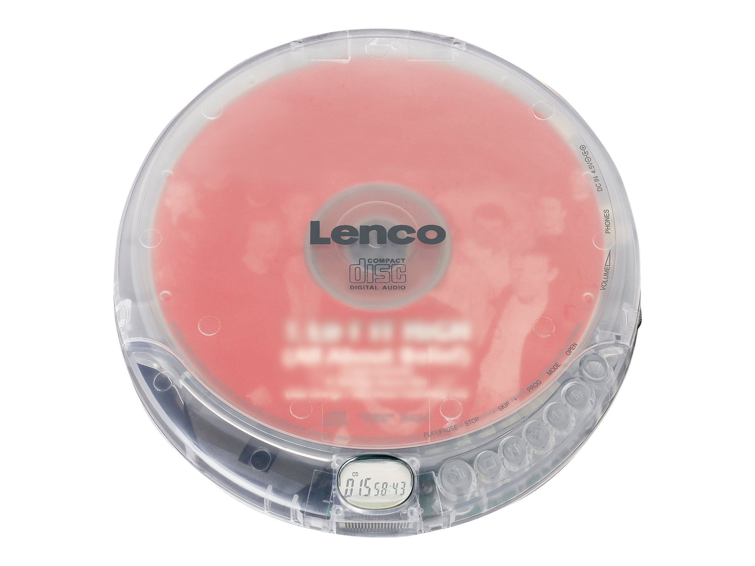 Lenco CD-012TR tragbarer CD-Player mit Aufladefunktion