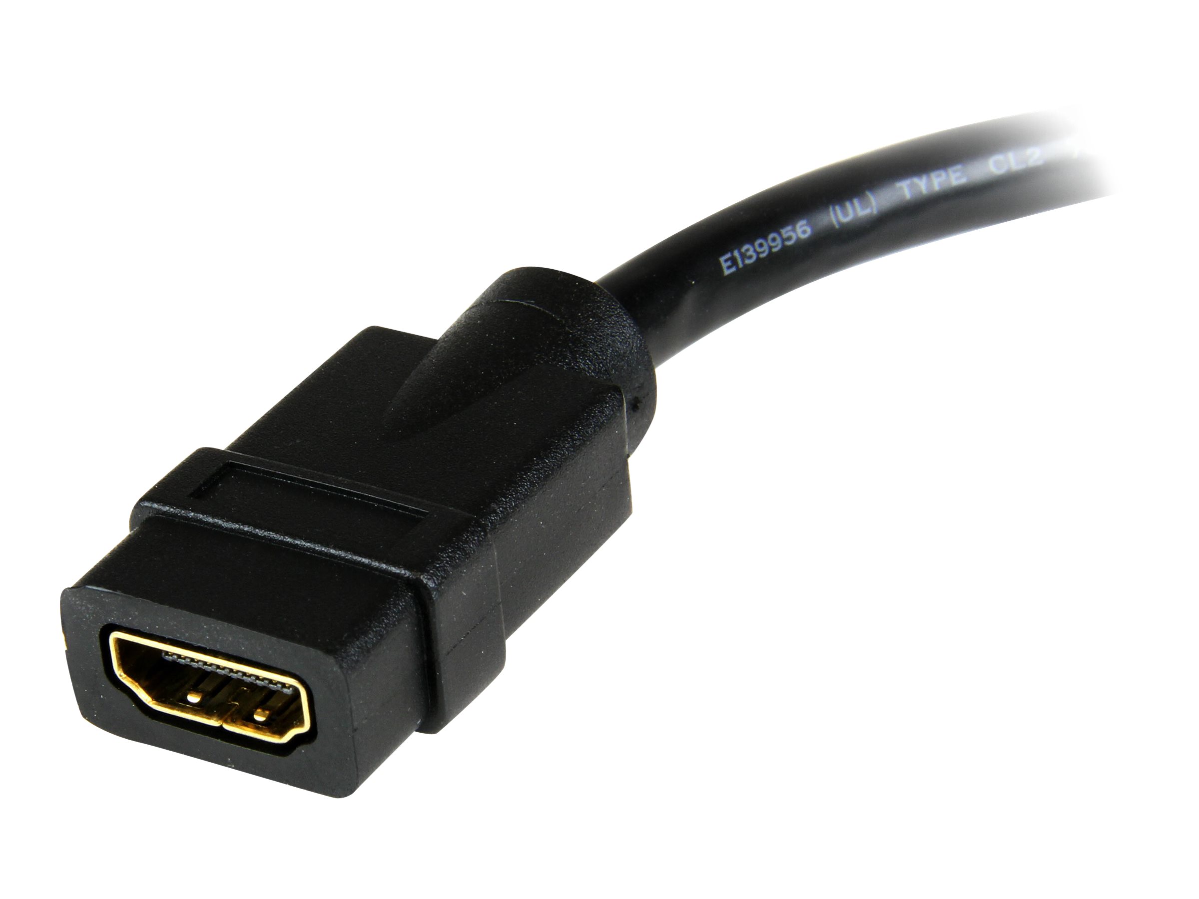 STARTECH.COM HDMI auf DVI Adapter 20cm - DVI-D 25 pin Stecker zu HDMI 19 pin Buchse - Monitor Dongle Adapterkabel