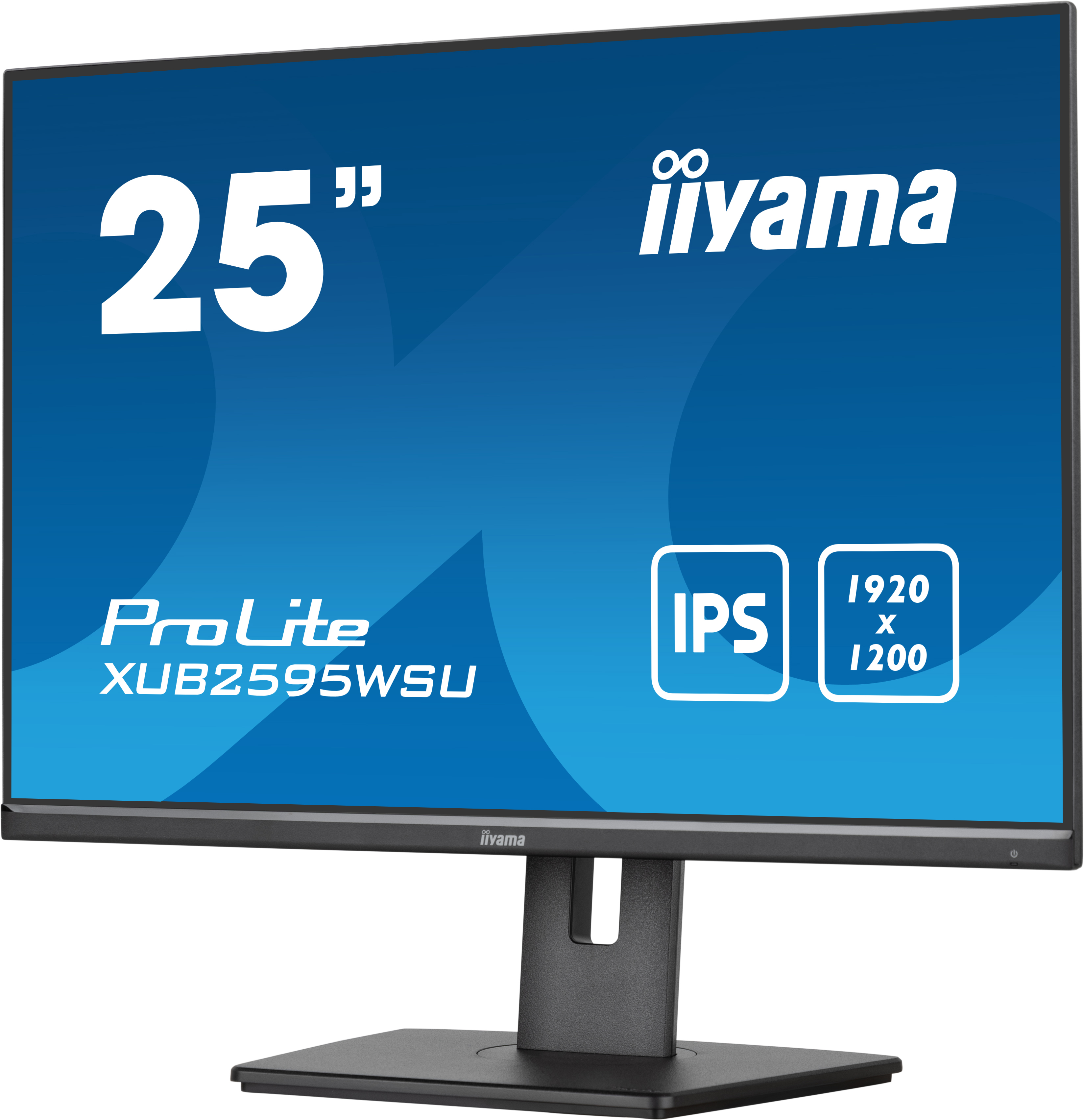 IIYAMA XUB2595WSUB5 63,5cm 25Zoll ETE IPSpanel 1920x1200 300cdm VGA HDMI DisplayPort 4ms Speakers USB HUB 2x20 15cm Height Adj
